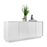 Moderne Wohnzimmer-Kommode, hochglanz weiß, 4 Türen, 180 cm, Connie Ice Angebot