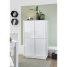 Moderne hohe Anrichte 4 Türen weiß hochglanz lackiert h145cm Joyce Ice Rabatte