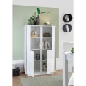 Moderne hohe Anrichte 4 Türen weiß hochglanz lackiert h145cm Joyce Ice Katalog