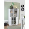 Moderne hohe Anrichte 4 Türen weiß hochglanz lackiert h145cm Joyce Ice Katalog