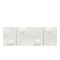 Sideboard für Wohnzimmer 4 Türen 241cm Hochglanz Weiß mit Spiegel Vittoria WH L Sales