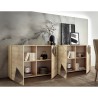 Moderne Anrichte Holz Eiche 241cm mit 4 Spiegeltüren Vittoria RS L Rabatte