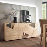 Moderne Wohnzimmerschrank Vittoria RS S, 3-türig, Eichenholz mit Spiegel Auswahl