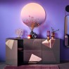 Highboard Wohnzimmer 3 Türen Hochglanz grau 181cm Vittoria GR S Lagerbestand