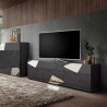 Moderner TV-Ständer mit 3 Türen, hochglänzend in Grau, Brema GR Vittoria Katalog