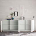 Schrank Jupiter WH L2, 241 cm, weiß glänzend, 4 Türen Katalog
