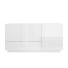 Sideboard Wohnzimmer weiß hochglanz 3 Schubladen Jupiter WH M1 Angebot