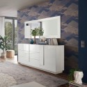 Sideboard Wohnzimmer weiß hochglanz 3 Schubladen Jupiter WH M1 Aktion