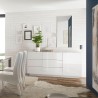 Sideboard Wohnzimmer weiß hochglanz 3 Schubladen Jupiter WH M1 Lagerbestand