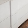 Sideboard Wohnzimmer weiß hochglanz 3 Schubladen Jupiter WH M1 Rabatte
