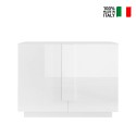 Küchen- und Wohnzimmer-Sideboard hochglanz weiß 2 Türen 120cm Jupiter WH S Verkauf