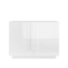 Madia Sideboard Küche Wohnzimmer Weiß Hochglanz 2 Türen 120cm Jupiter WH S Angebot