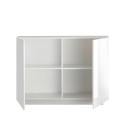 Küchen- und Wohnzimmer-Sideboard hochglanz weiß 2 Türen 120cm Jupiter WH S Sales