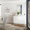 Madia Sideboard Küche Wohnzimmer Weiß Hochglanz 2 Türen 120cm Jupiter WH S Rabatte