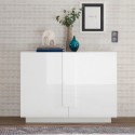 Küchen- und Wohnzimmer-Sideboard hochglanz weiß 2 Türen 120cm Jupiter WH S Aktion