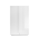 Schrank Sideboard Wohnzimmer Küche 2 Türen, Jupiter WH High in glänzendem Weiß. Angebot