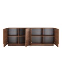 Design-Holz-Sideboard Buffet für Wohnzimmer 241cm, 4 Türen, Jupiter MR L2 Sales