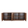 Design-Holz-Sideboard Buffet für Wohnzimmer 241cm, 4 Türen, Jupiter MR L2 Sales