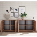 Design-Holz-Sideboard Buffet für Wohnzimmer 241cm, 4 Türen, Jupiter MR L2 Katalog