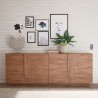 Design-Holz-Sideboard Buffet für Wohnzimmer 241cm, 4 Türen, Jupiter MR L2 Rabatte
