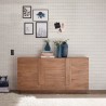 Madia Küche Wohnzimmer 3 Türen aus modernem Holzdesign Jupiter MR M2. Katalog