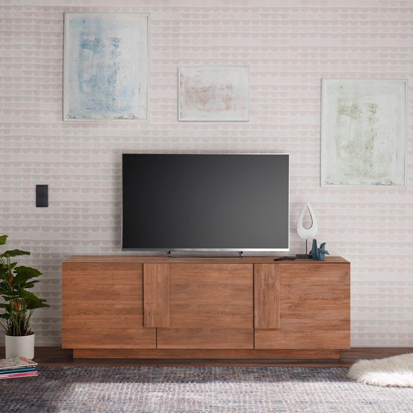 Moderner TV-Schrank aus Holz mit 3 Türen Jupiter MR T2 Aktion Moderner TV-Schrank aus Holz mit 3 Türen Jupiter MR T2 Aktion