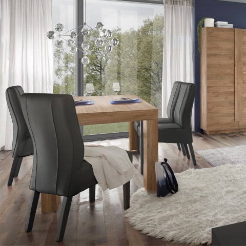 Ausziehbarer Esstisch aus Holz 90x137-185cm Eclipse Jupiter Aktion