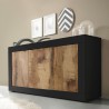 Industriales Sideboard Küche Wohnbereich, 3 Türen, Holz, 160cm Modis NP Basic Rabatte