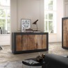 Industriales Sideboard Küche Wohnbereich, 3 Türen, Holz, 160cm Modis NP Basic Sales