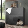 Moderne grauglasierte Anrichte mit 2 Spiegeltüren Vittoria Glam GR Katalog