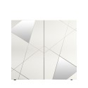 Wohnzimmer-Sideboard weiß mit 2 Türdesigns und geometrischem Vittoria Glam WH-Design Sales
