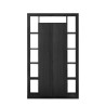 Moderne schwarze Holz-Wohnzimmer-Büchersäule mit 2 Türen Albus NR Angebot
