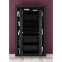 Moderne schwarze Holz-Wohnzimmer-Büchersäule mit 2 Türen Albus NR Rabatte