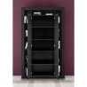 Moderne schwarze Holz-Wohnzimmer-Büchersäule mit 2 Türen Albus NR Rabatte