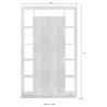 Moderne schwarze Holz-Wohnzimmer-Büchersäule mit 2 Türen Albus NR Katalog