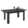 Ausziehbarer Esstisch schwarz 90x137-185cm aus Holz Avant Rimini Angebot