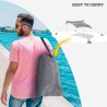 Tragbares Strandzelt  2,3 x 2,3 m winddicht, UV-Schutz Stoff Formentera Eigenschaften