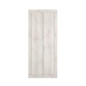 Moderner 2-türiger Kleiderschrank mit Garderobe für den Eingangsbereich Penny Basic Lagerbestand