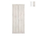 Moderner 2-türiger Kleiderschrank mit Garderobe für den Eingangsbereich Penny Basic Aktion