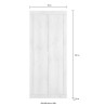 Moderner 2-türiger Kleiderschrank mit Garderobe für den Eingangsbereich Penny Basic 