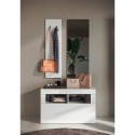 Garderoben-Set mit Spiegel, Schuhregal und Schrank für den Eingangsbereich Basic Triangle Maße
