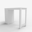 Hoher moderner Tisch für Küche und Bar, 103 cm hoch, mit seitlichen Ablagen Petra Sales