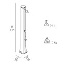 Solardusche Garten Pool 36 Liter mit Fußwascher Big Happy Five F620 