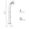 Solardusche Garten Pool mit Fußwascher 24 Liter Happy Five F520 