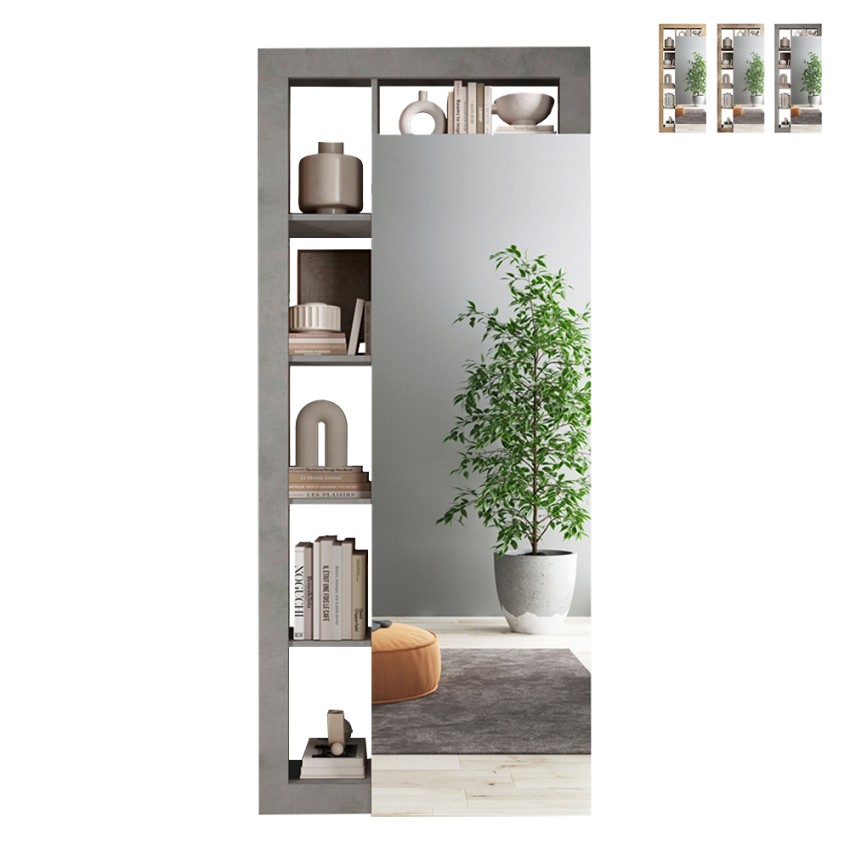 Moderne Garderobe-Garderobenschrank mit Spiegeltür und Kleiderstange für deinen Eingangsbereich - Mitral Aktion Moderne Garderobe-Garderobenschrank mit Spiegeltür und Kleiderstange für deinen Eingangsbereich - Mitral Aktion