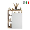 Moderne Anrichte Sideboard Wohnzimmer 2 Türen 5 Fächer Delma Lagerbestand