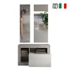 Moderner Dielen-Set mit Schuhschrank, Garderobe und Spiegel Claire Lagerbestand