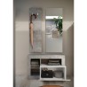Moderner Dielen-Set mit Schuhschrank, Garderobe und Spiegel Claire 