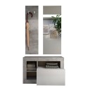 Set moderner Möbel für den Eingangsbereich: Schuhschrank, Garderobe und Spiegel Claire. Eigenschaften