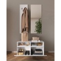 Garderoben-Set mit Schuhschrank, Weiß Hochglanz, und Spiegel Freya Katalog
